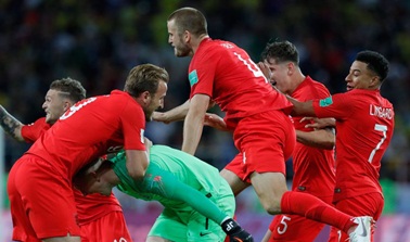 Tundukan Kolombia Lewat Drama Adu Penalti, Inggris Lolos ke Perempat Final