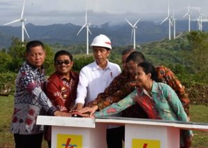 Presiden Jokowi Resmikan PLTB Terbesar di Indonesia