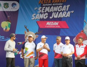 Ribuan Warga Padati CFD Dan Pesta Rakyat Dukung Asian Games 2018