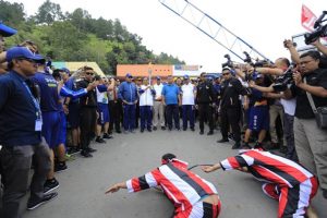 Tiba di Simalungung, Obor Asian Games 2018 Disambut Tarian Tor-tor