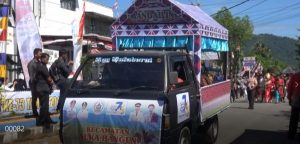 Puluhan Mobil Hias Ikut Semarakkan Puncak HUT Tapteng ke 73 Tahun
