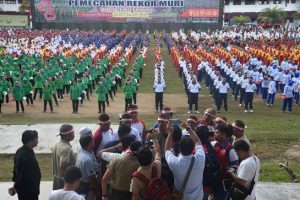 Peringatan HUT TNI ke 73, Korem 023/KS Gelar Tari Gemu Fa Mi Re Dengan 3.245 Peserta