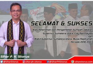 Sihar Sitorus Sampaikan Ucapan Selamat Atas Pelantikan Edy- Ijeck