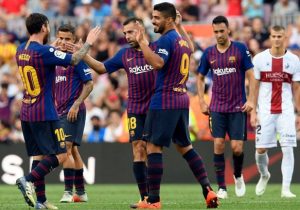Banjir Gol, Barcelona Bantai Huesca 8-2