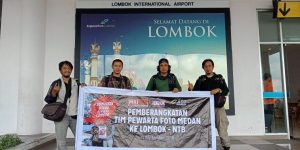 Empat Pewarta Foto dari Medan ke Lombok bersama ACT Sumut, Lakukan Hal Ini