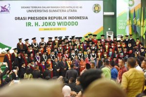 Hadiri Dies Natalis USU, Presiden Semangati Mahasiswa Untuk Berwirausaha