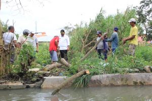 Jebol Karena Banjir, Wakil Wali Kota Pimpin Perbaikan Parit AMD Marelan