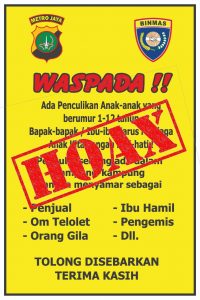 Isu Penculikan Anak, Polda Sumut : Berita Hoax !!
