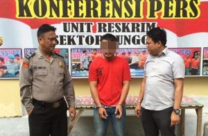 Polsek Sunggal Ringkus Pelaku Penganiyaya IRT