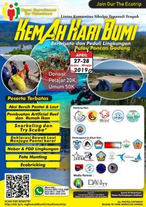 Peringati Hari Bumi, Komtab Gelar Kemah Bertema ‘Aku & Laut ‘ di Pulau Poncan