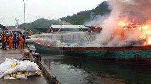 Kapal Terbakar di Dermaga PPN Sibolga, 2 ABK Tewas Terbakar