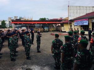 Kapolres Sibolga Pimpin Apel Pergeseran Pasukan Pengamanan TPS