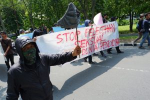 Protes Dosen Asusila, Mahasiswa Fisip USU Pajang Celana Dalam Didalam Kampus