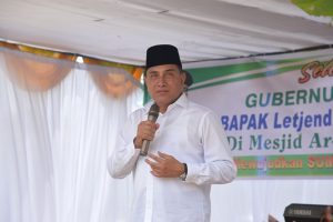 Gubsu Resmikan Masjid Ar-Rahman Pematang Raya Simalungun