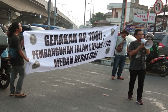 Usulan Jalan Tol Berastagi Ditolak, Formaka Gelar Aksi Pengumpulan Koin Untuk Pemerintah
