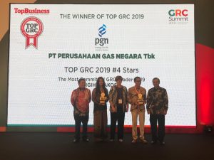 Miliki Tata Kelola yang Baik, PGN Raih 2 Penghargaan pada TOP GRC 2019