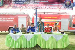 Satpol PP dan Damkar Sergai Gelar Simulasi Pemadaman Kebakaran