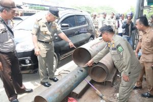 Ganggu Pejalan Kaki, Bengkel Las Di Jalan Mahkamah Ditertibkan