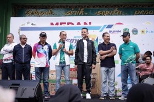 Meriahkan Hari Listrik Nasional ke-74, PLN dan Pemprovsu Adakan Funwalk 7,4 KM
