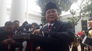 Usai Dilantik Jadi Menhan, Prabowo : Saya Belajar Dulu Baru Bekerja