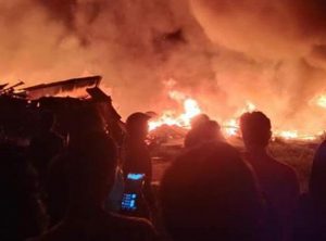 Kebakaran Pajak Monza Tanjungbalai Musnahkan 700 Kios