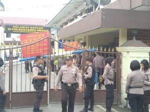 Pascabom Ledakan Bom, Penjagaan di Polrestabes Medan Diperketat