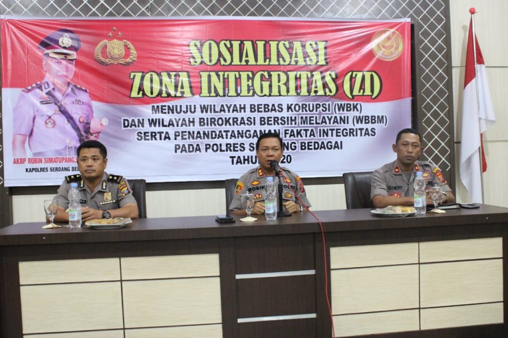 Kapolres Sergai Pimpin Sosisalisasi ZI Menuju WKB dan WBBM