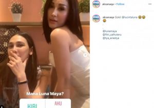Gemes, Luna Maya Pegang dan Remas Dada Lucinta Luna