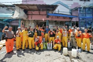 Cegah Penyebaran Corona, 21 Pasar Di Kota Medan Disemprot Cairan Disinfektan