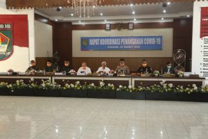 Buka Rapat Koordinasi Penanganan Covid-19 di Kabupaten Asahan, Bupati Usul Penetapan Siaga Darurat