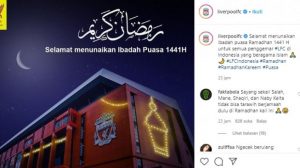 Gunakan Bahasa Indonesia, Liverpool Ucapkan Selamat Ramadan Untuk Fansnya
