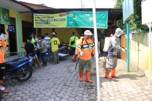 Masuk Zona Merah, 9 Kelurahan di Medan Tuntungan Disemprot Disinfektan