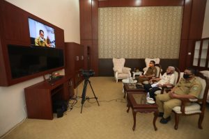 Penanganan Covid-19, Bupati Asahan Bersama Kepala Daerah Se-Sumut Ikuti Video Conference Dengan Gubsu