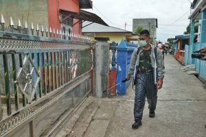 Pemko Medan Lakukan Penyemprotan Disinfektan Di 3 Kelurahan Medan Labuhan