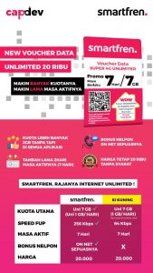 Wow Voucher Data Unlimited Hanya Rp 20.0000 Seminggu.