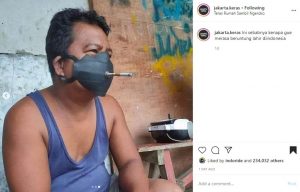Masker Unik Dari Karet Ban, Wujudnya Bikin Warganet Heran
