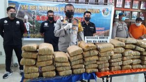 Polisi Gagalkan Peredaran 240 Kg Ganja di Medan, 4 Orang Diamankan