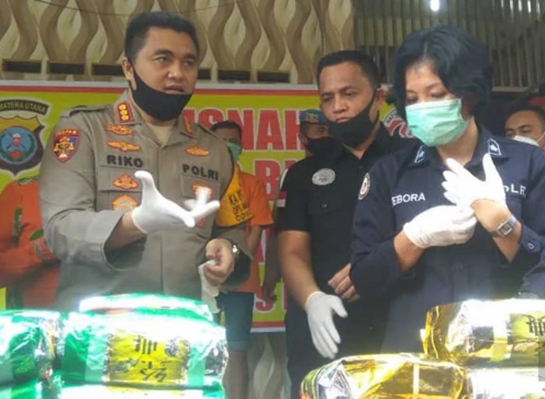 Polrestabes Medan Musnahkan 35 Kilogram Sabu Hasil Tangkapan