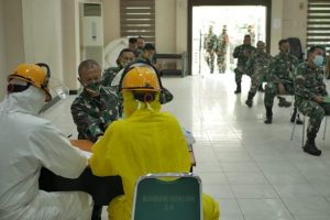 Gandeng Dinkes Medan, Kodim 0201/BS Gelar Rapid Test Untuk Prajuritnya