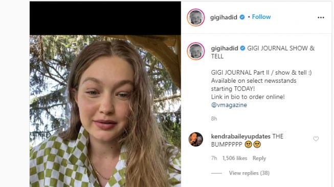 Pamer Perut Hamil, Penampilan Gigi Hadid Banjir Pujian