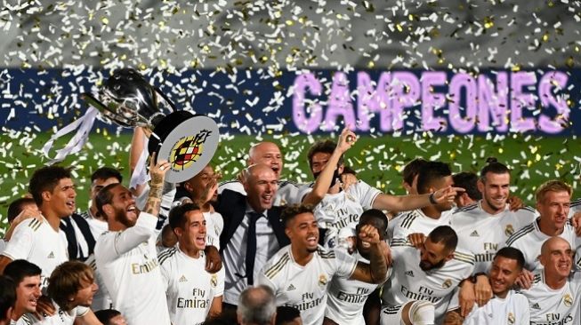 Tundukan vilareal 2-1, Real Madrid Juara La Liga 2020
