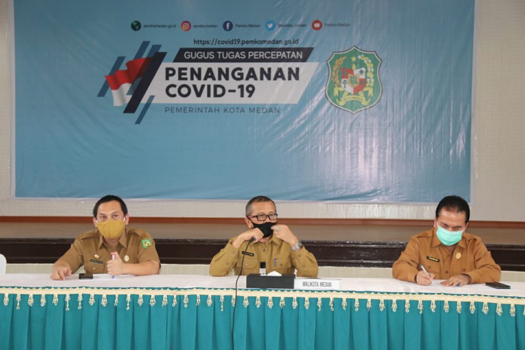 Pemko Medan Sosialisasi Adaptasi Kebiasaan Baru Ke Bagian Humas dan Bagian Umum