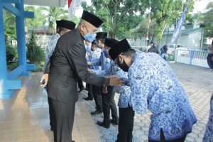 Dinas Kominfo Kabupaten Asahan Laksanakan Upacara Detik-Detik Proklamasi Kemerdekaan RI Ke-75