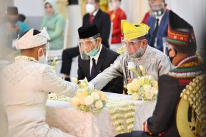 Dengan Protokol Kesehatan Yang ketat, Prosesi Akad Nikah Putri Edy Rahmayadi Berlangsung Lancar
