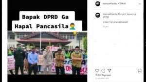 Salah Lafalkan Pancasila, Anggota DPRD Ini Disoraki Pendemo UU Cipta Kerja