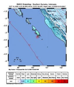 Gempa M5,8 Guncang Kepulauan Mentawai