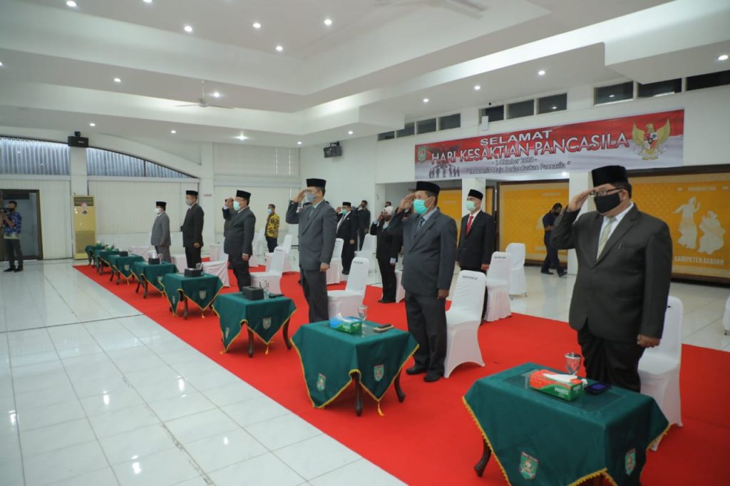 Pemkab Asahan Ikuti Upacara Hari Kesaktian Pancasila Secara Virtual