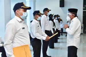 Gubernur Lantik 5 Kepsek dan Tinjau Pembangunan SMAN 2 Plus Panyabungan