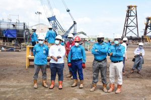 PGN SAKA Load Out Top Side Platform Lapangan Sidayu