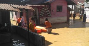 Sungai Krueng di Langsa Meluap, 722 Unit Rumah Terendam Banjir